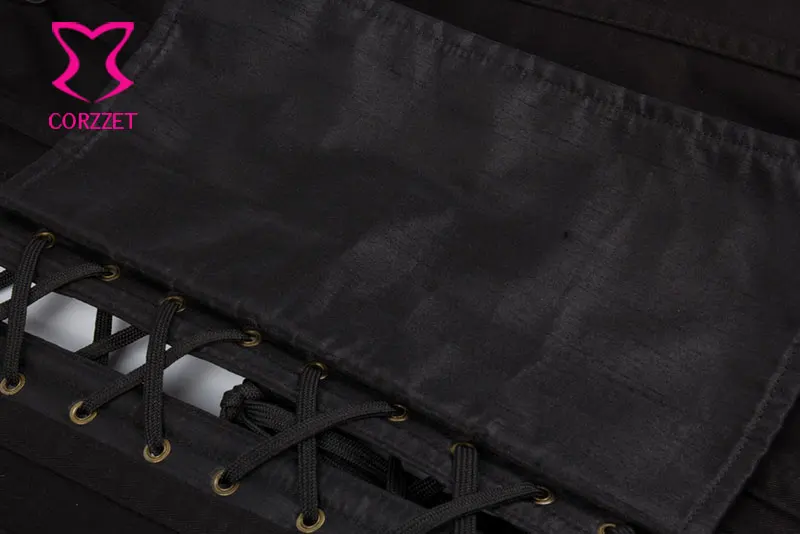 Черные атласные и кожаные корсеты и бюстье топы на бретелях стимпанк жилет готическая одежда Corpetes E Espartilhos корсет большого размера 6XL