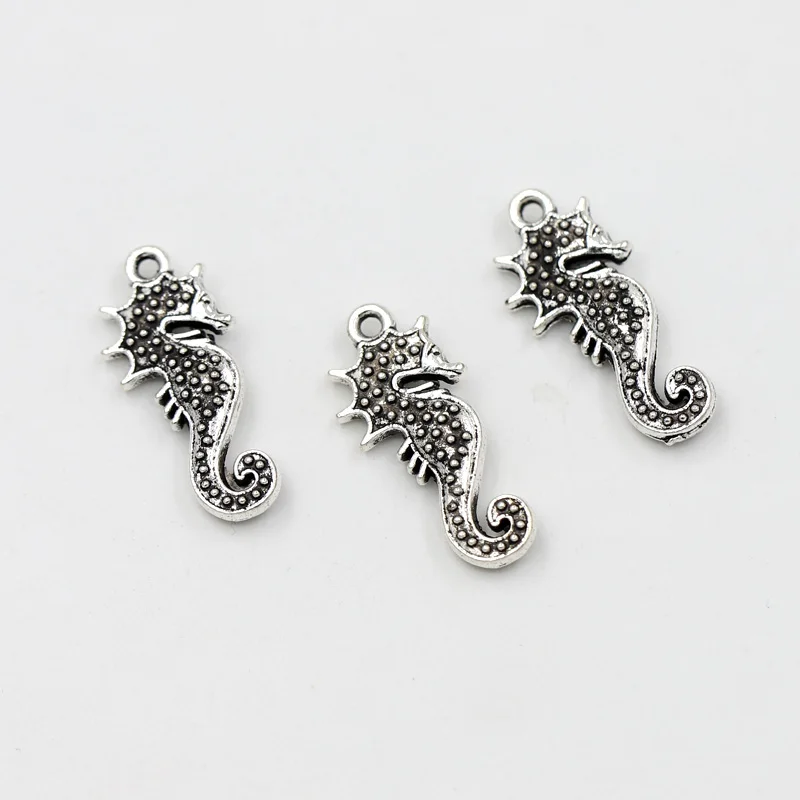 

5PCS DIY Vintage Women Jewelry Alloy Seahorse Shape Pendant Accessories Beads for Earring Bracelet Necklace