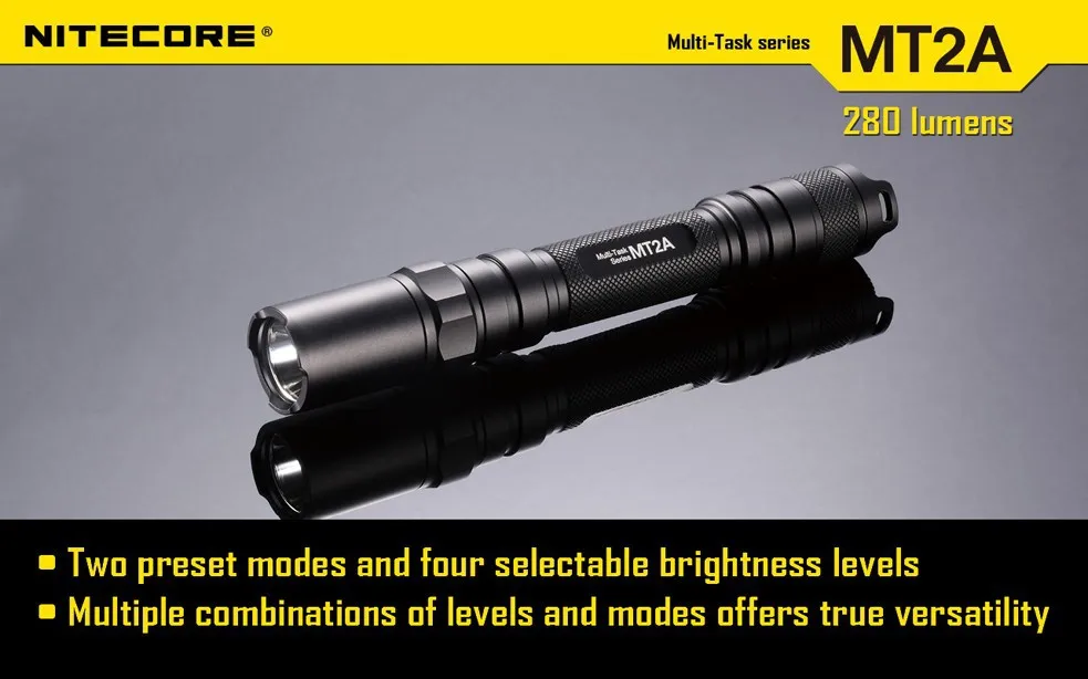 Бесплатная доставка Nitecore MT2A фонарик CREE XP-G R5 светодиодный 3 Режим фонарик 280 люмен Мини-светодиоды светильник Nitecore фонарик