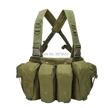 Тактический Военная Униформа Камуфляжный жилет грудь Установка подпруга корсаж страйкбол боеприпасы AK 47 подсумок носитель боевой Охота