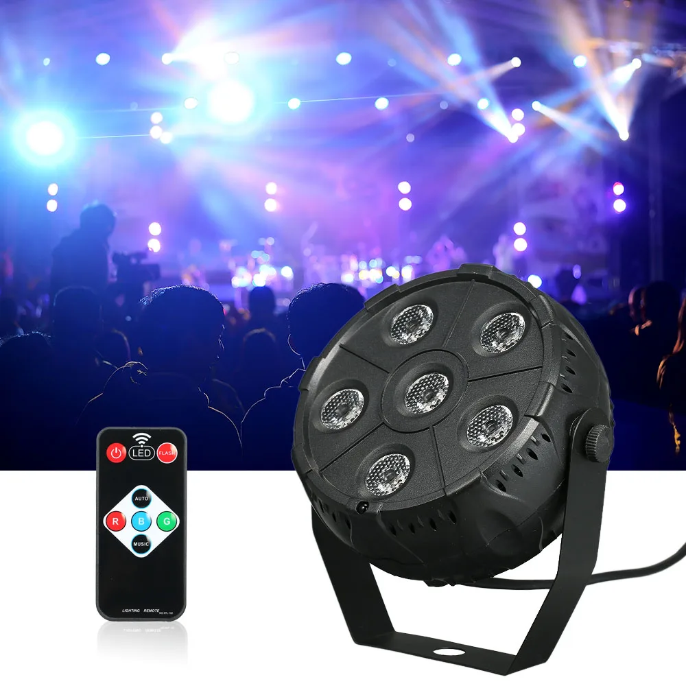 DJ Effect Controller Dj Equipment Wedding Light Flat 6LED Stage Light