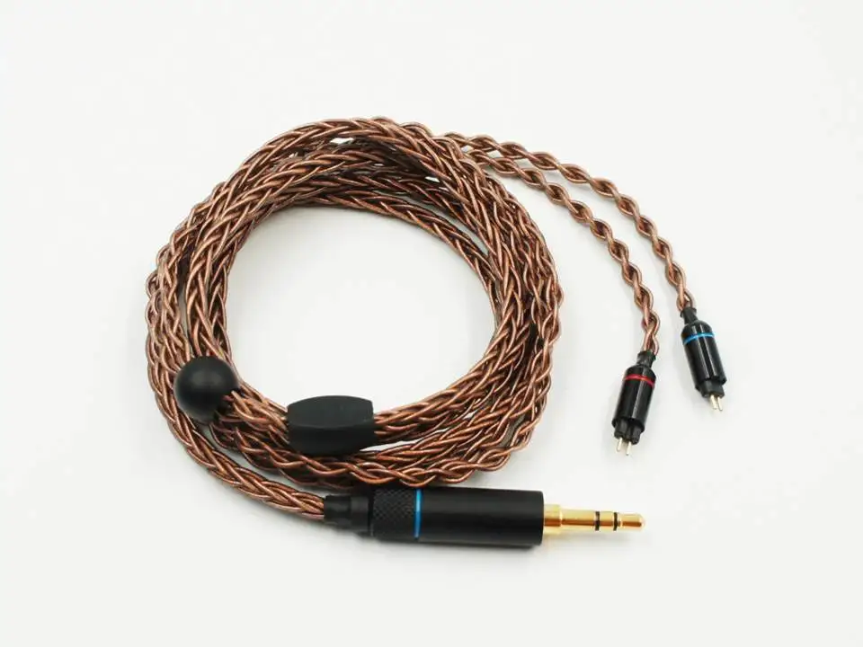 OCC 8 жильный 19 Плетеный MMCX/2pin 0 78 мм Hi Fi аудиофил IEM наушники вкладыши кабель для