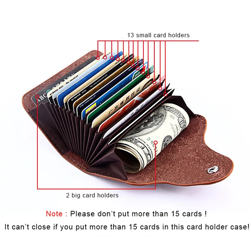 

Genuine Leather Men Wallet ID Credit Card Holder Wallets Male Small Coin Purse Woman Money Bag Vallet Mini Walet