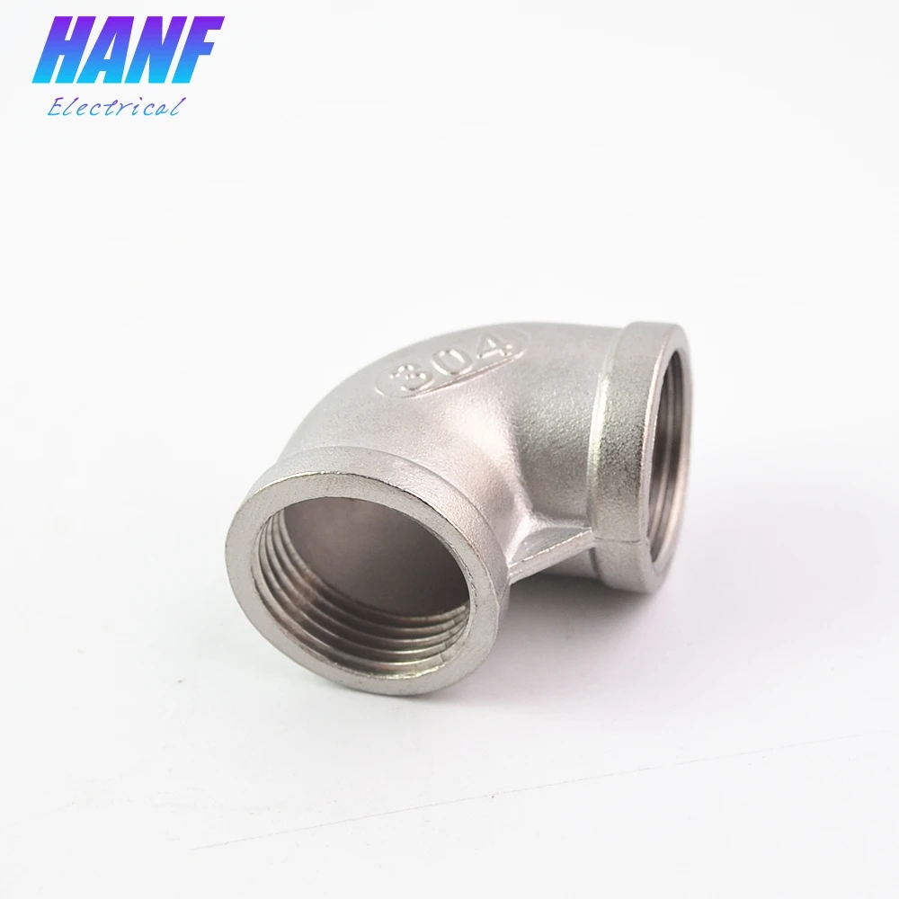 

1pcs 1" Elbow 90 Degree Angled F/F SS 304 Stainless Steel Banded Socket Female Threaded Pipe Fittings