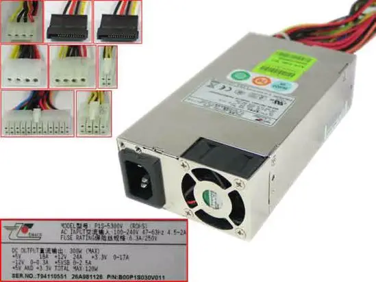 Emacro для EMACS Zippy P1S-5300V Сервер питания 300 Вт 1U P1S-5300V(ROHS) B00P1S030V011