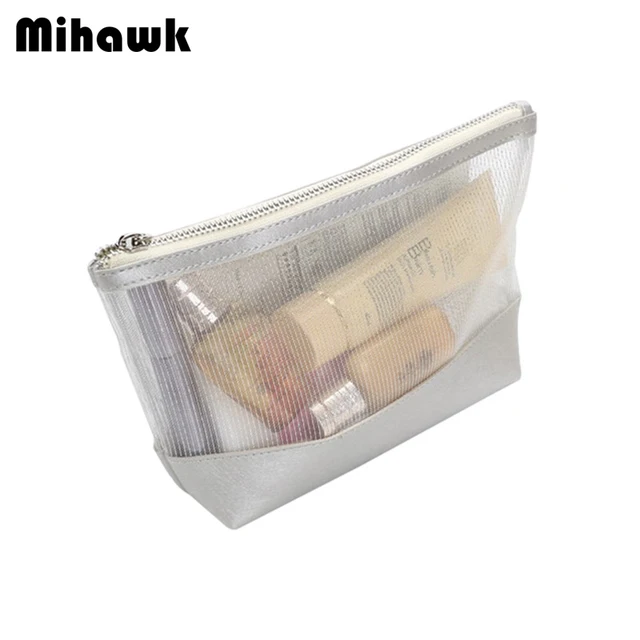 Mihawk Pu Transpa Cosmetic Bag Mesh Clear Organizer Pouch Makeup Mihawk Pu Transpa Cosmetic Bag Mesh Clear Organizer Pouch Makeup Bags Toiletries Wash Case Accessories Supply