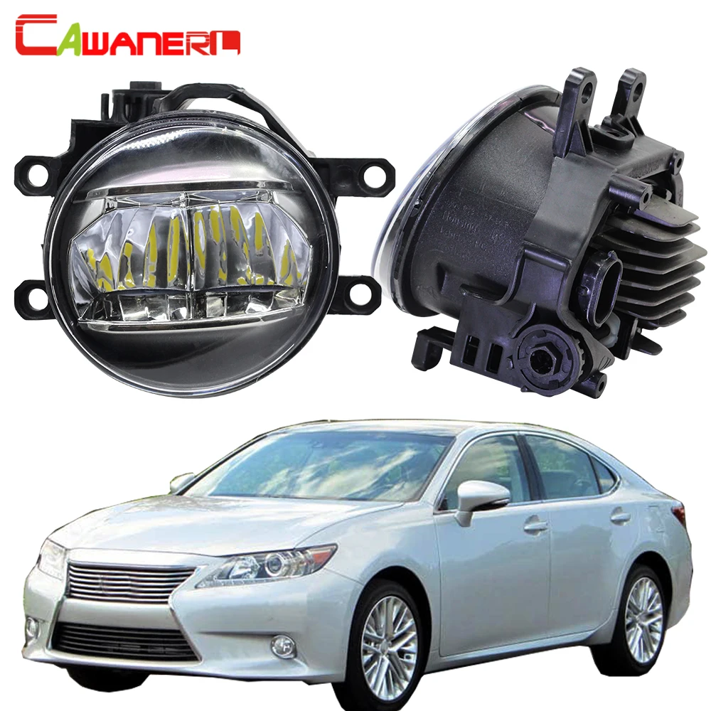  Cawanerl Car Fog Light Right + Left 4000LM LED Daytime Running Light DRL White 12V For Lexus ES300h - 33004538336