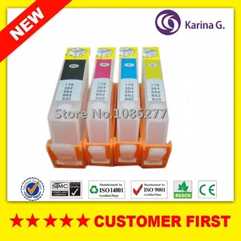 

4x Refillable For HP 178 HP178 Empty cartridge suit for HP 4620 5510 3070a 3520 5520 6510 6515 6520 7510 7515 7520 Printer