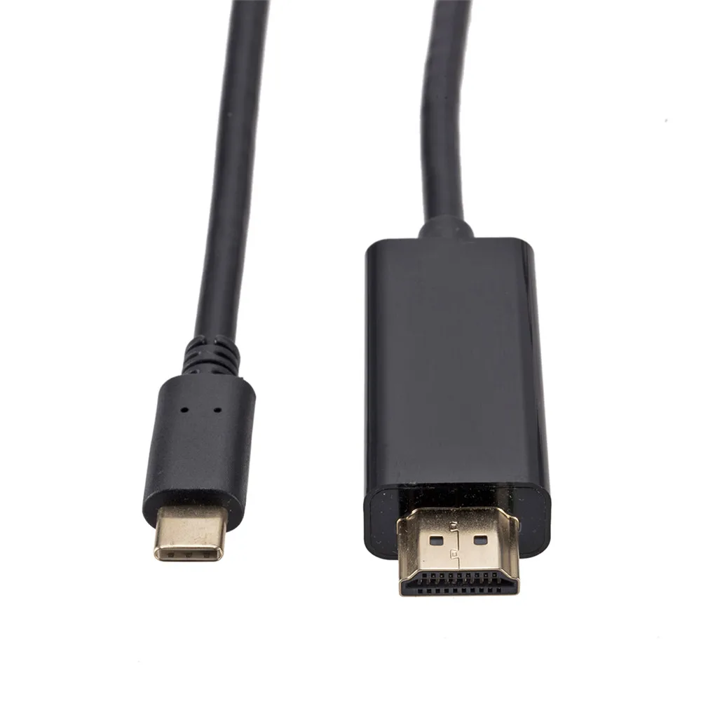 1 8 м USB C к HDMI 4K кабель адаптер Тип Thunderbolt 3 для Huawei Mate 10 MacBook Pro 2018 Galaxy S8 + C|Кабели HDMI| |