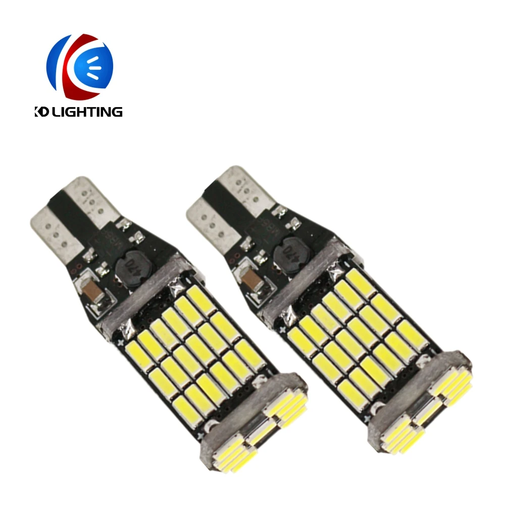 KD, 50 шт в наборе, T10 W5W 4014 45SMD супер яркий CANBUS светодиодная лампочка, габаритный фонарь для резервного копирования Signl лампа автомобильная свет обратный свет 12В, производство Китай