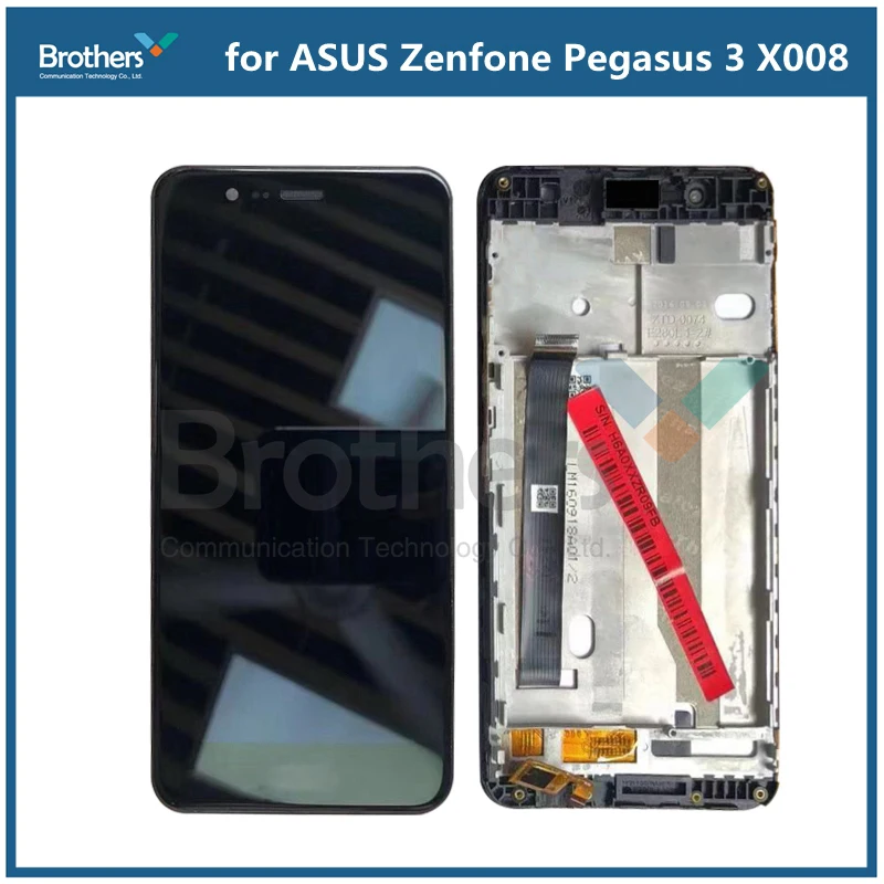 Touch Screen For AUSU Zenfone Pegasus 3 X008 LCD Display with Frame Panel Digitizer Assembly for AUSU X008 Phone Replacement (1)