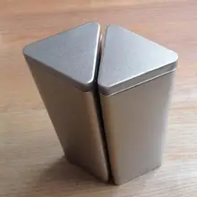 6,5*6,5*19,4 см серебро большой емкости жестяная банка для чая/конфет коробка для хранения/контейнер для хранения еды