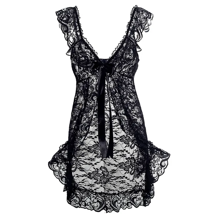 

Essential Erotic Sexy Lingerie lady Perspective Lure Pajamas Women Underwear Nightwear Plus Size 6XXXXL Large Big Size