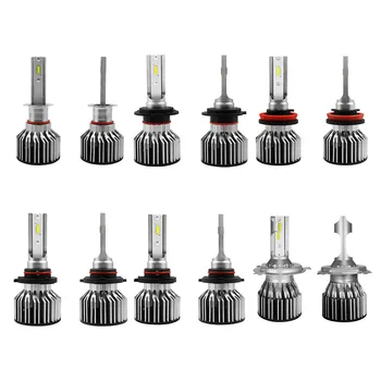 

2PCS IP68 Car LED Headlight Bulb Kit H11 9005 9006 9003 H1 H7 200W 20000LM 6000K Bright S6 LED Bulbs Lamp