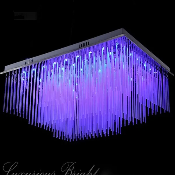 60*40*26CM Meteor Shower crystal chandelier LED Color Changing with