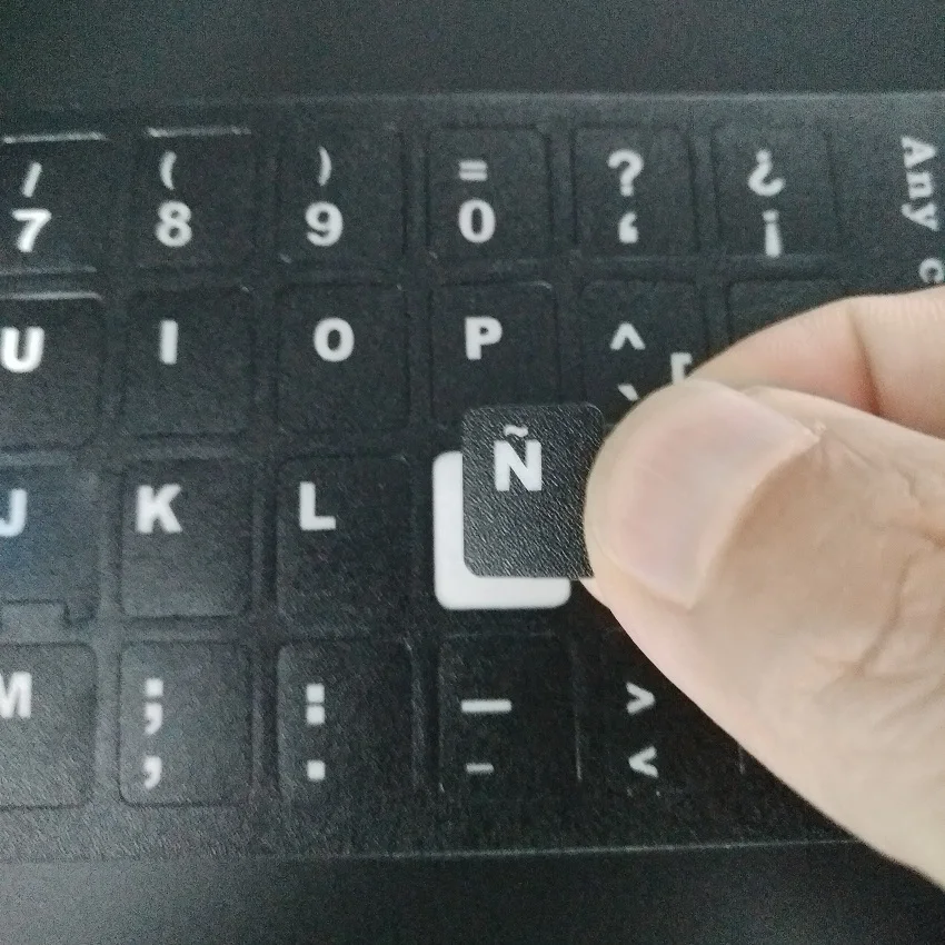 Наклейки для клавиатуры с испанской раскладкой 100 шт./лот ES ESP наклейки Macbook
