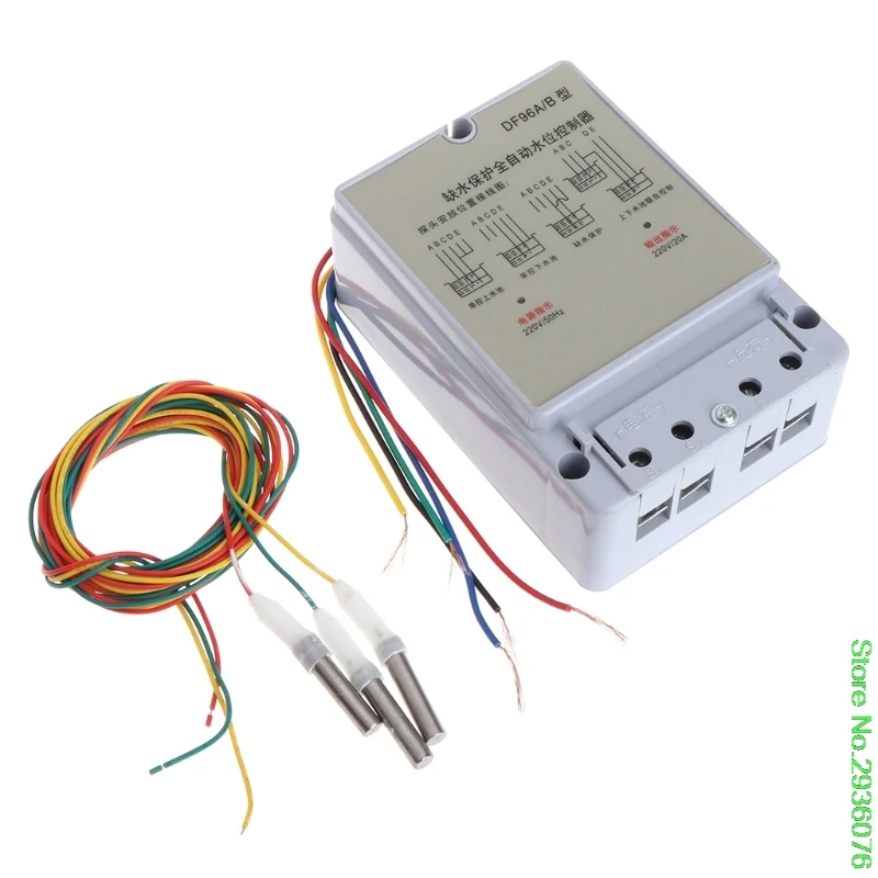 

New Arrive DF96A/B Automatic Water Level Controller Pump Cistern Liquid Switch 220V w probe Drop Shipping Support