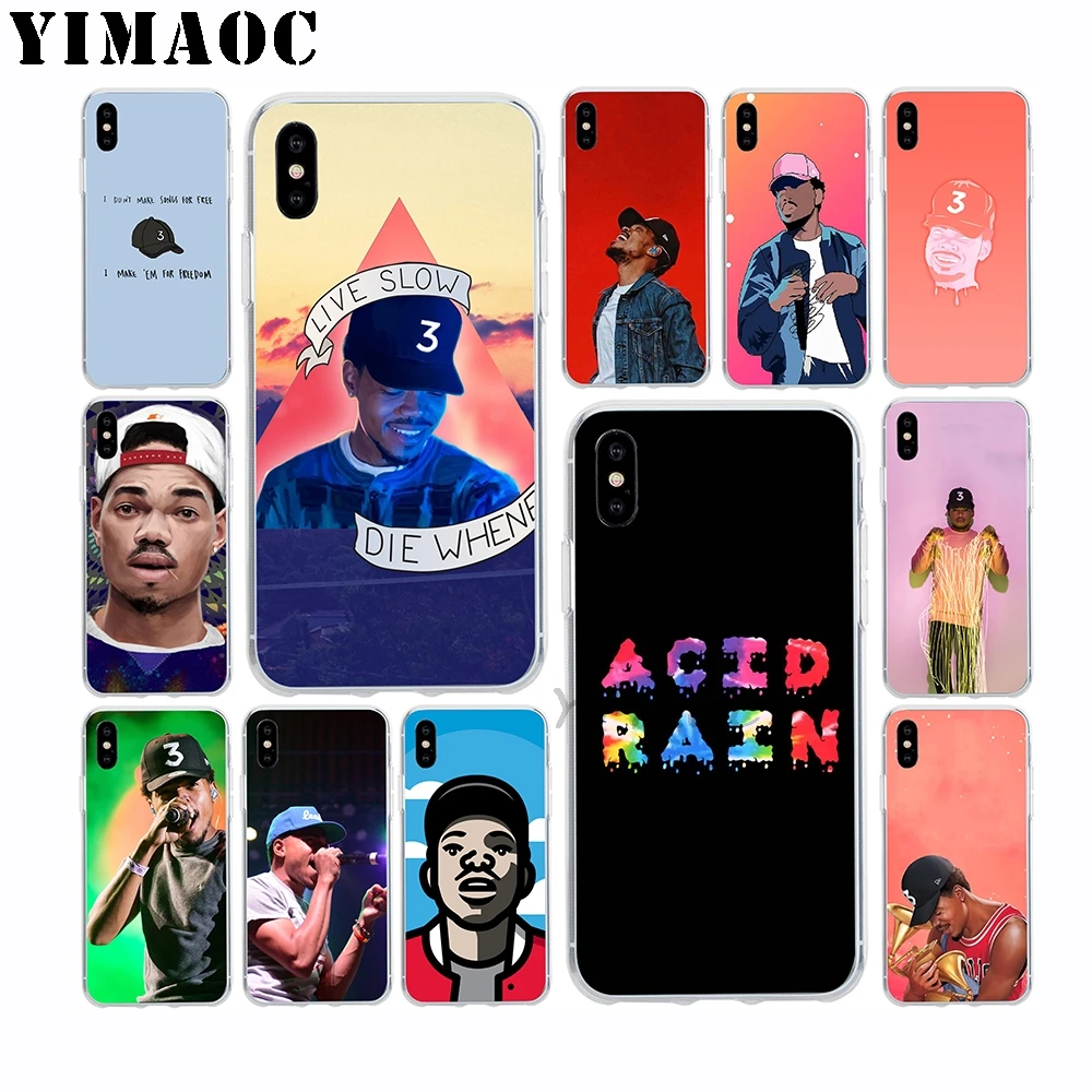 

YIMAOC Chance the Rapper Soft TPU Silicone Case for Apple Iphone Xr Xs Max X 10 8 Plus 7 6S 6 Plus SE 5S 5 7Plus 8Plus Cover