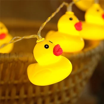 

Creative party led light string with small yellow duck hanging,Battery operated,Halloween/Christmas DIY party props decoration
