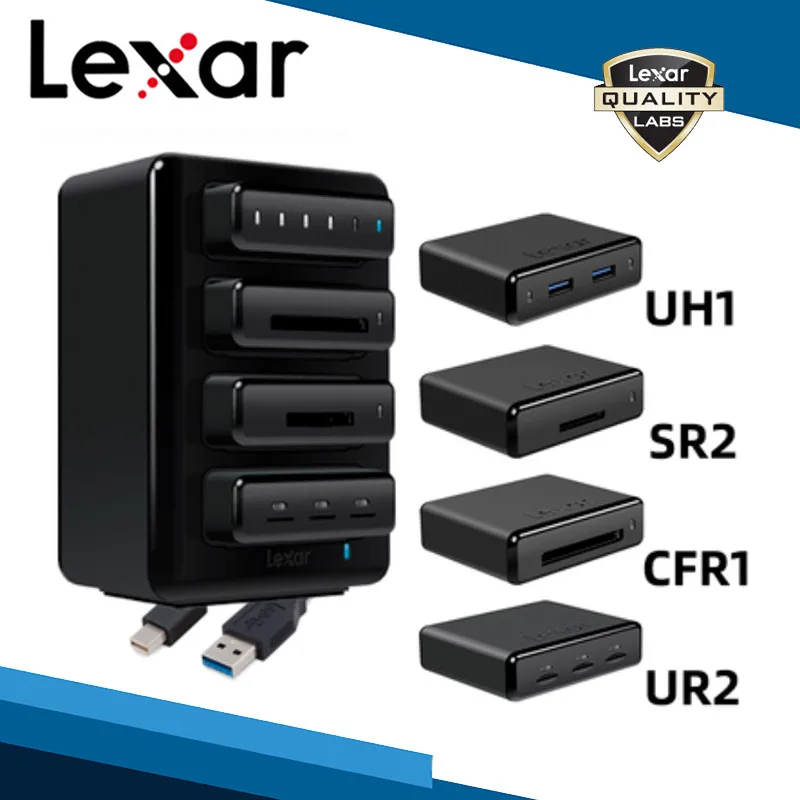 Lexar рабочий процесс HR1 Рабочий поток ридер массив SD CF TF UH1 считыватель USB3.0 рабочий процесс кардридер USB 3,0 высокоскоростной считыватель карт памяти - Цвет: Workflow Sets
