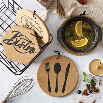

Creative Soft Wooden Placemat Coasters Cup Stand Pot Mat Pad Bowel Holder Stand Hot Table Mat Coaster Napkins on The Table