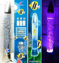 28 Cambia Color Burbuja Acuario LED Novedad de La Lámpara de Peces de Agua Luces de estado de Ánimo de Acrílico Decoración Del Hogar 2017 Envío Gratis Venda Caliente