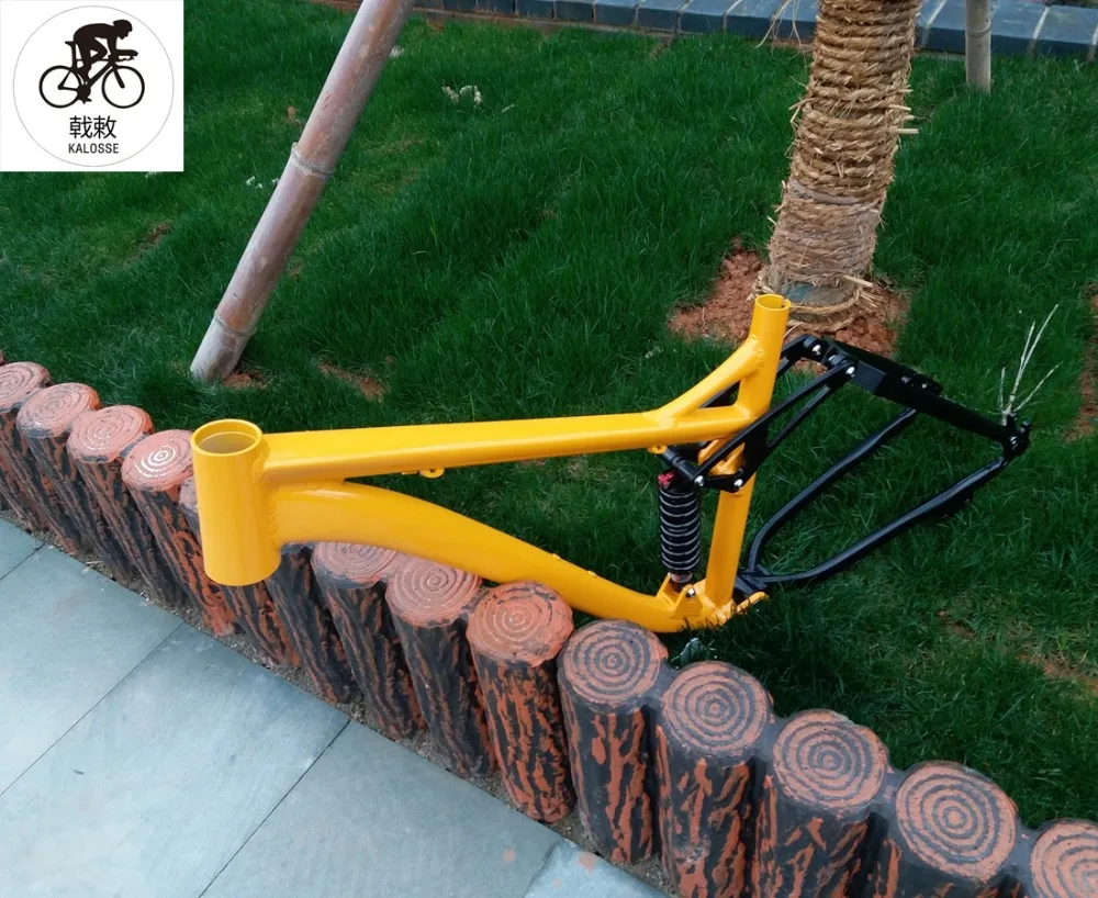 Flash Deal Kalosse adults  mountain  bicycle frame  27.5X17 inch soft-tail  190mm travel  27.5er mountain  bike frame 0