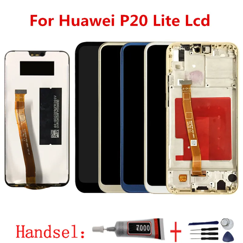 

100% Tested For HUAWEI P20 Lite LCD With Frame sensor For HUAWEI P20 Lite Lcd Display touch Screen Digitizer Assembly Nova 3e