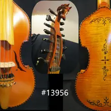 SONG Brand master 7*7 strings 1" viola d'Amore, 14 strings horse's head#13956