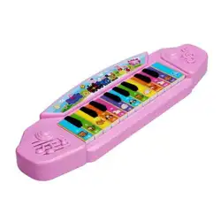 Детские музыкальных учебных Скотный двор Пианино развивающие музыкальные игрушки подарок для детей Цвет: розовый