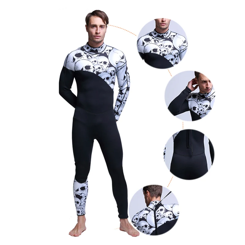 

2018 Neoprene Diving Wetsuit Men 3MM Diving Suits Full Bodysuit Keep Warm Rash Guards Scuba Jumpsuit Surfing Swimming Clothing