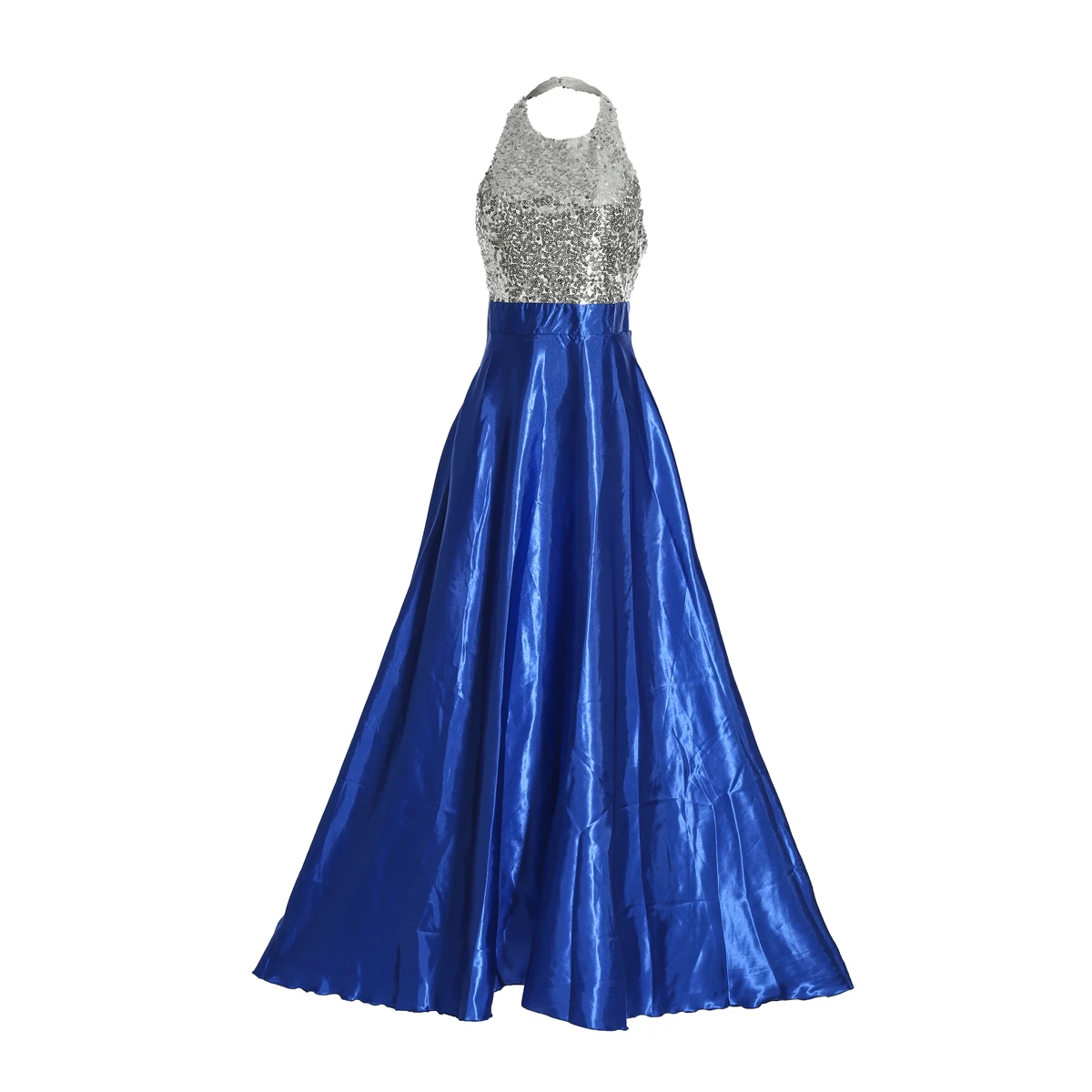 Летнее Длинное Платье однотонное официальное пляжное платье туника Макси платье женское вечернее детское летнее платье Vestidos de festa XL - Цвет: Синий