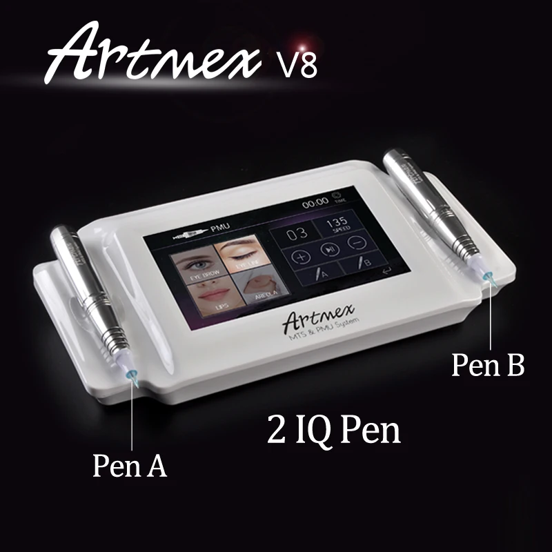 Цифровая Электрическая Вращающаяся ручка для бровей и губ Artmex V8 Перманентная тату машинка для макияжа MTS PMU system Makeup Machine