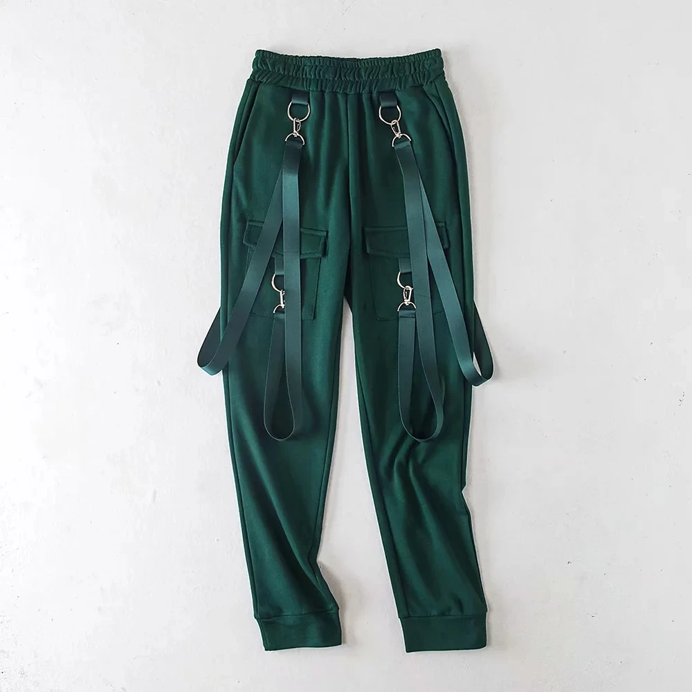 Винтажные штаны-шаровары с регулируемым ремешком, женские хлопковые ...