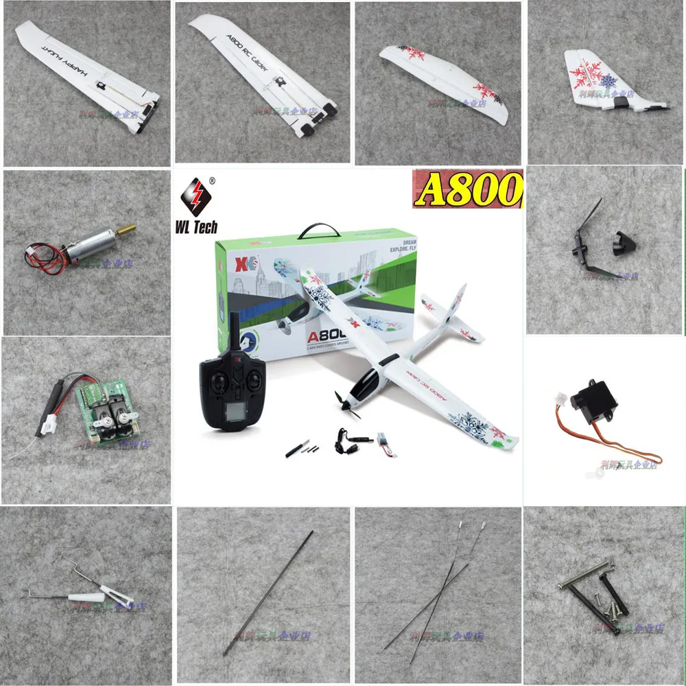 WLtoys XK A800 2 4 ГГц 5CH RC самолет запасные части Моторные Винты лопасти крыло хвост