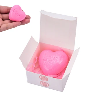 

1 PCS Handmade Love Heart-shaped Design Bath Soap Wedding Party Love Gift Valentine Gift