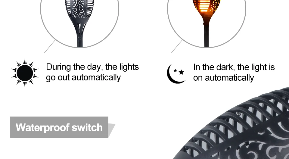 New Solar Flame led fire effect Lawn Lamps Led Torch Light Realistic Flicker Flame Light Waterproof Outdoor Holiday Garden Decor (6)