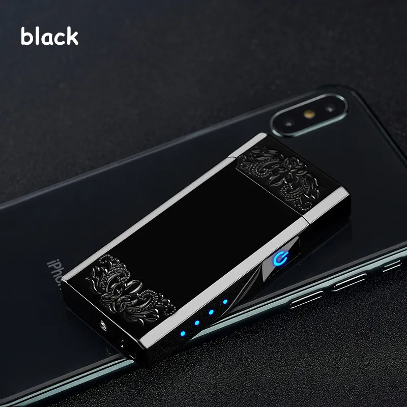 7 Sense switch Arc Plasma Зажигалка USB ветрозащитные, импульсные зажигалки металлические электронные смарт-дисплей электрозажигалки подарки - Цвет: 7
