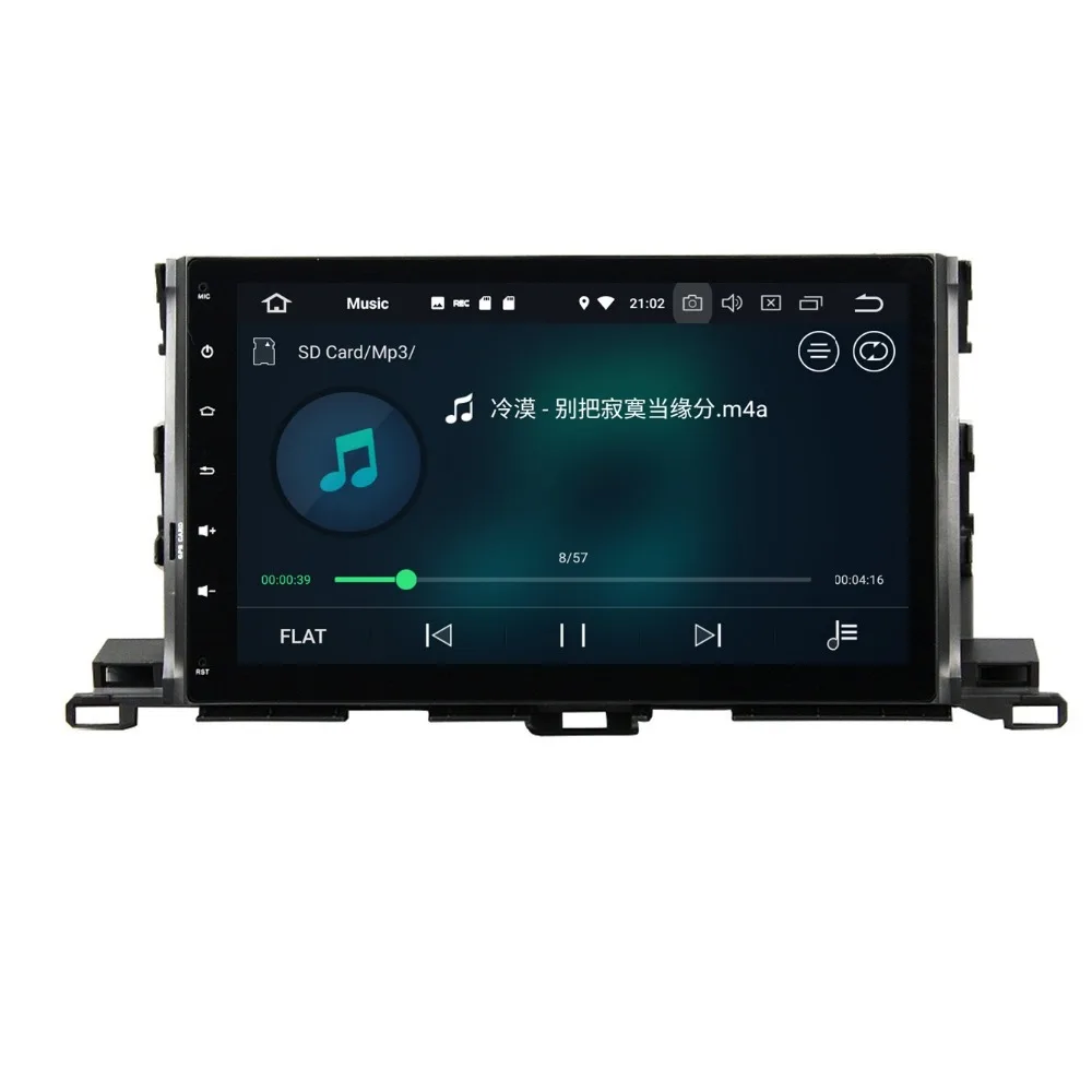 4 Гб + 32 Octa Core 10,1 "Android 8,0 Автомобиль Радио DVD мультимедиа для Toyota Highlander 2015 2016 2017 gps WIFI Bluetooth USB DVR