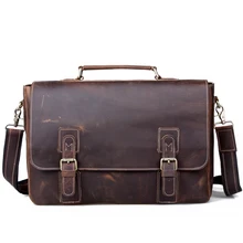 Коровья кожа crazy horse Коммерческая мужская сумка Мужская модная винтажная натуральная кожа воловья сумка на одно плечо портфель 8069