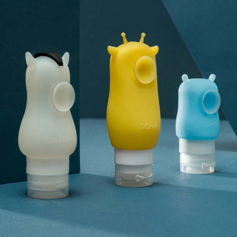 3pc/set Mini Silica Gel Portable Soap Dispenser Women Travel Shampoo Bottle Liquid Soap Bottle 50ml 70ml 90ml 3pc/set Mini Silica Gel Portable Soap Dispenser Women Travel Shampoo Bottle Liquid Soap Bottle 50ml 70ml 90ml