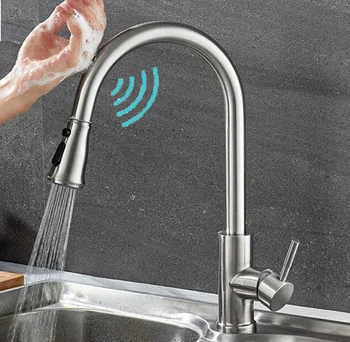 

Pull Out Touch Sensor Kitchen Faucet Lead-free Pull Out Kitchen Faucet Sensor Tap Faucet