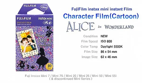 Fujifilm Instax Mini Alice in Wonderland мгновенная 30 пленка для Fuji Mini 7 s 8 25 50 s 70 90 и поделиться SP-1 SP-2