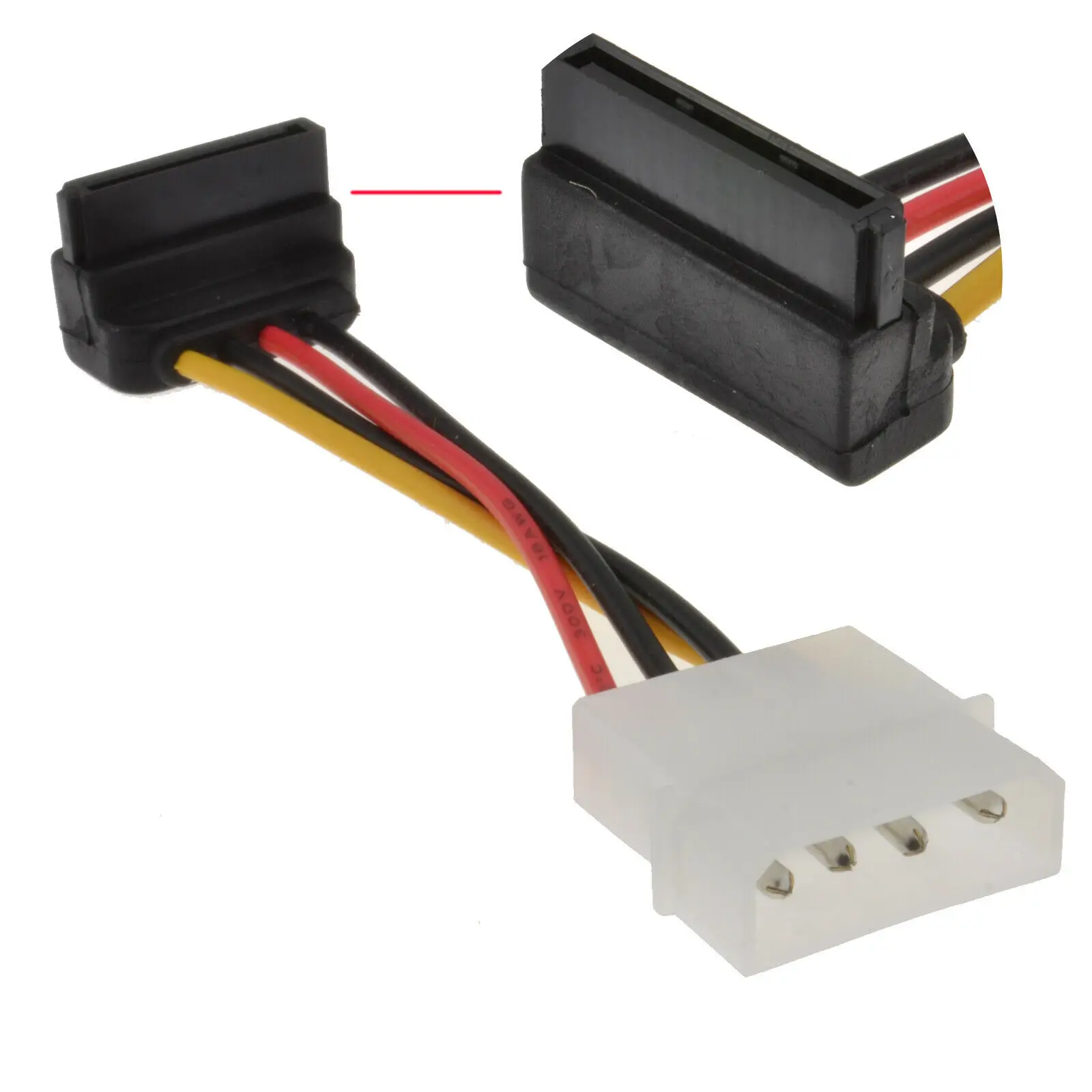 

Right Angled SATA Power Converter Cable - Molex to RA SATA Power