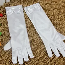 Детские рукавички с цветочным рисунком для девочек; белые, розовые вечерние перчатки для танцев; ; ;