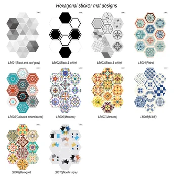 

Waterproof Stickers Self Adhesive Tile Art Floor Wall Decal Sticker DIY Kitchen Bathroom Decor