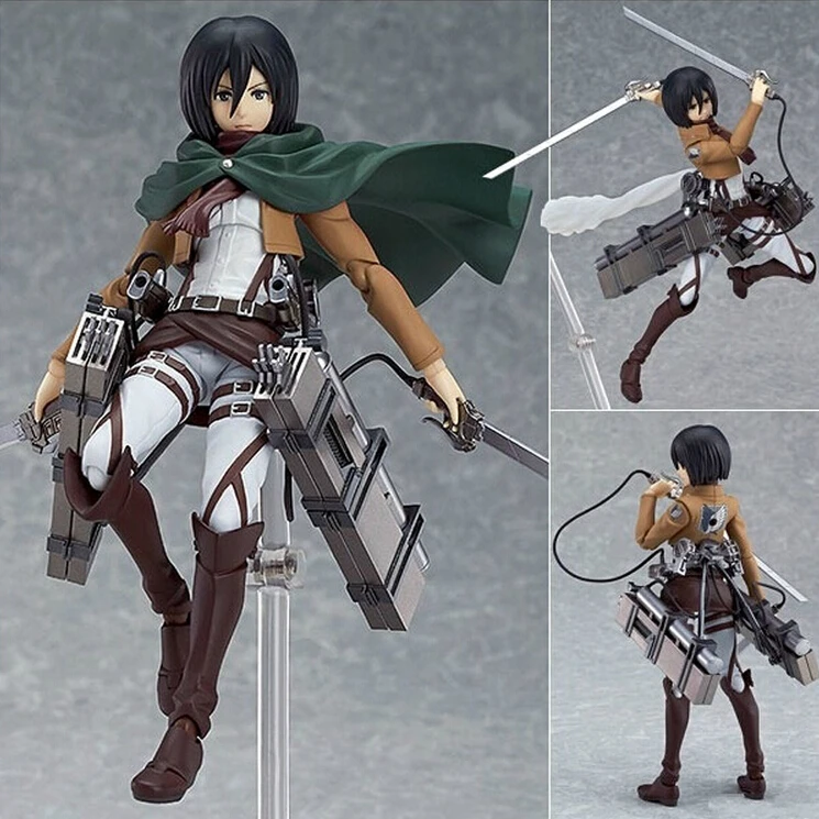 Figma 3 стиль атака на Титанов Аниме Shingeki no Kyojin Скаутинг Легион Леви в коробке ПВХ