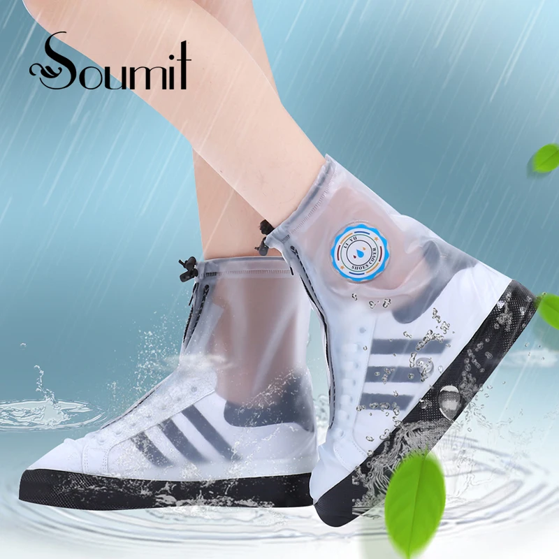 Buy Soumit PVC Fashion Waterproof Rain Shoe Cover for