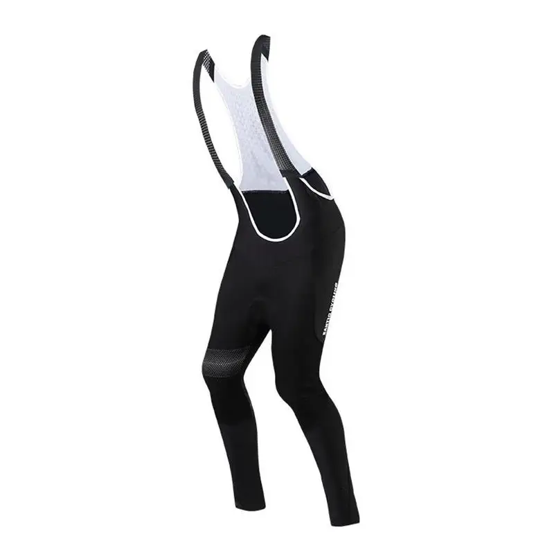 

Santic MenCycling Bib Pants 4D Padding Cushion Winter MTB Bike Cycling Bib Long Pants Warm Fleece Asian Size M-3XL