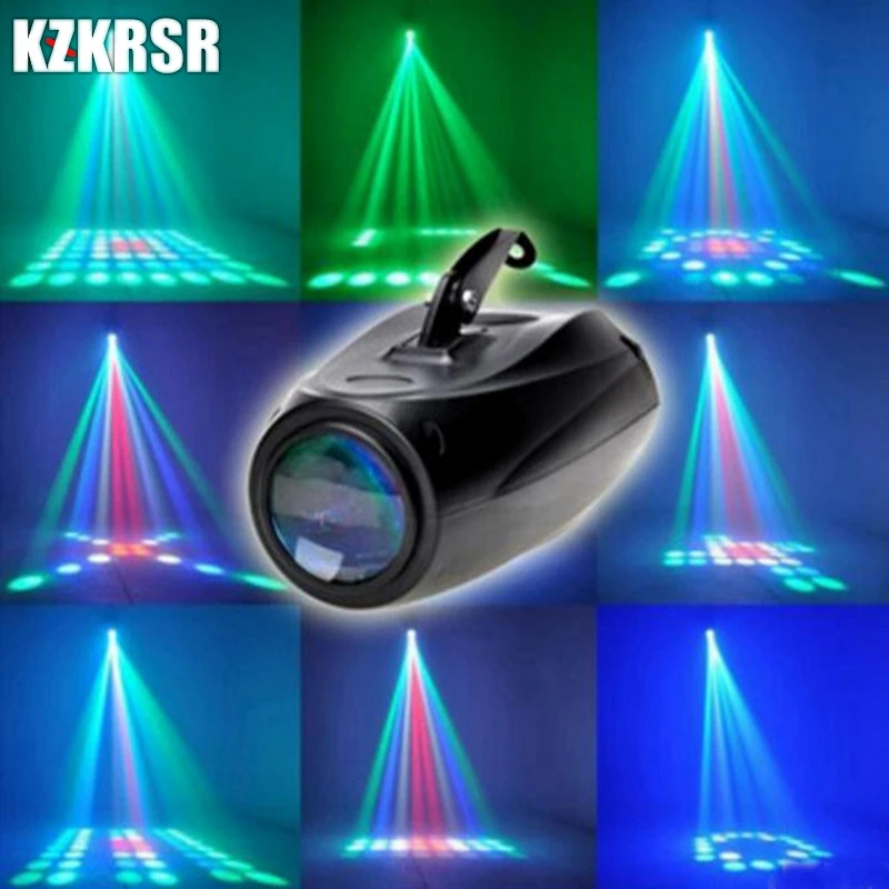 

KZKRSR AC 90 - 240V 10W 64 LED RGBW Pattern Stage Light Auto Voice-activated Projector Lighting Perfect For Disco Club KTV Party